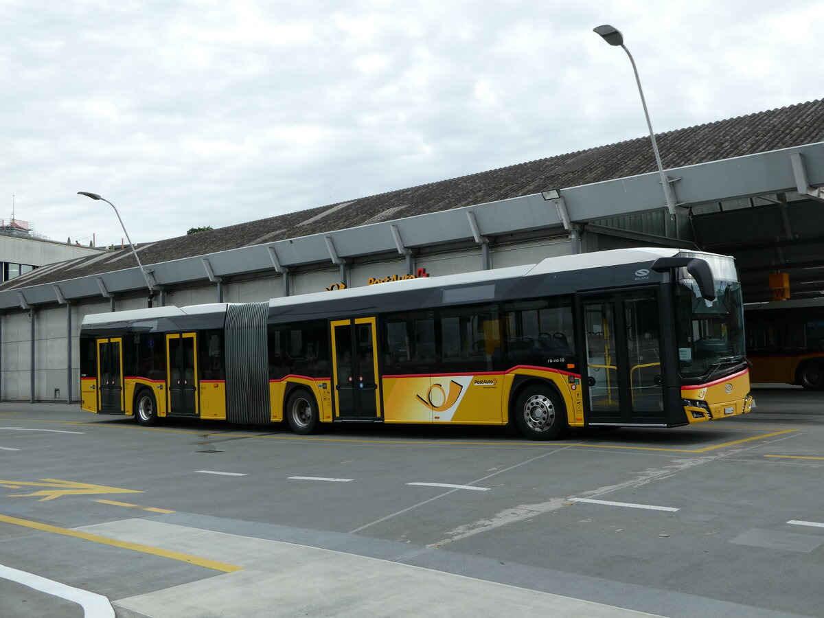 (236'846) - PostAuto Bern - Nr. 11'244/BE 553'244 - Solaris am 6. Juni 2022 in Bern, Postautostation