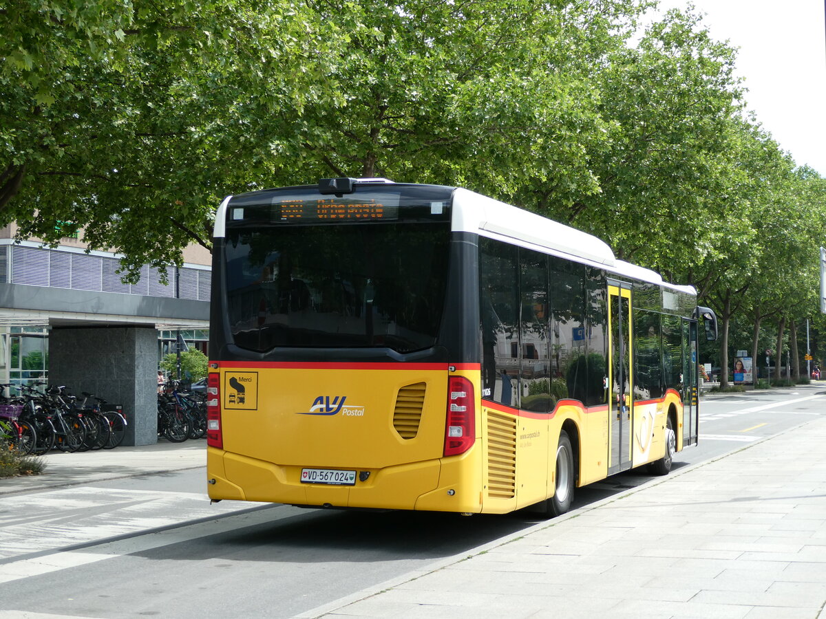(236'978) - AVJ Les Bioux - VD 567'024 - Mercedes am 6. Juni 2022 beim Bahnhof Yverdon