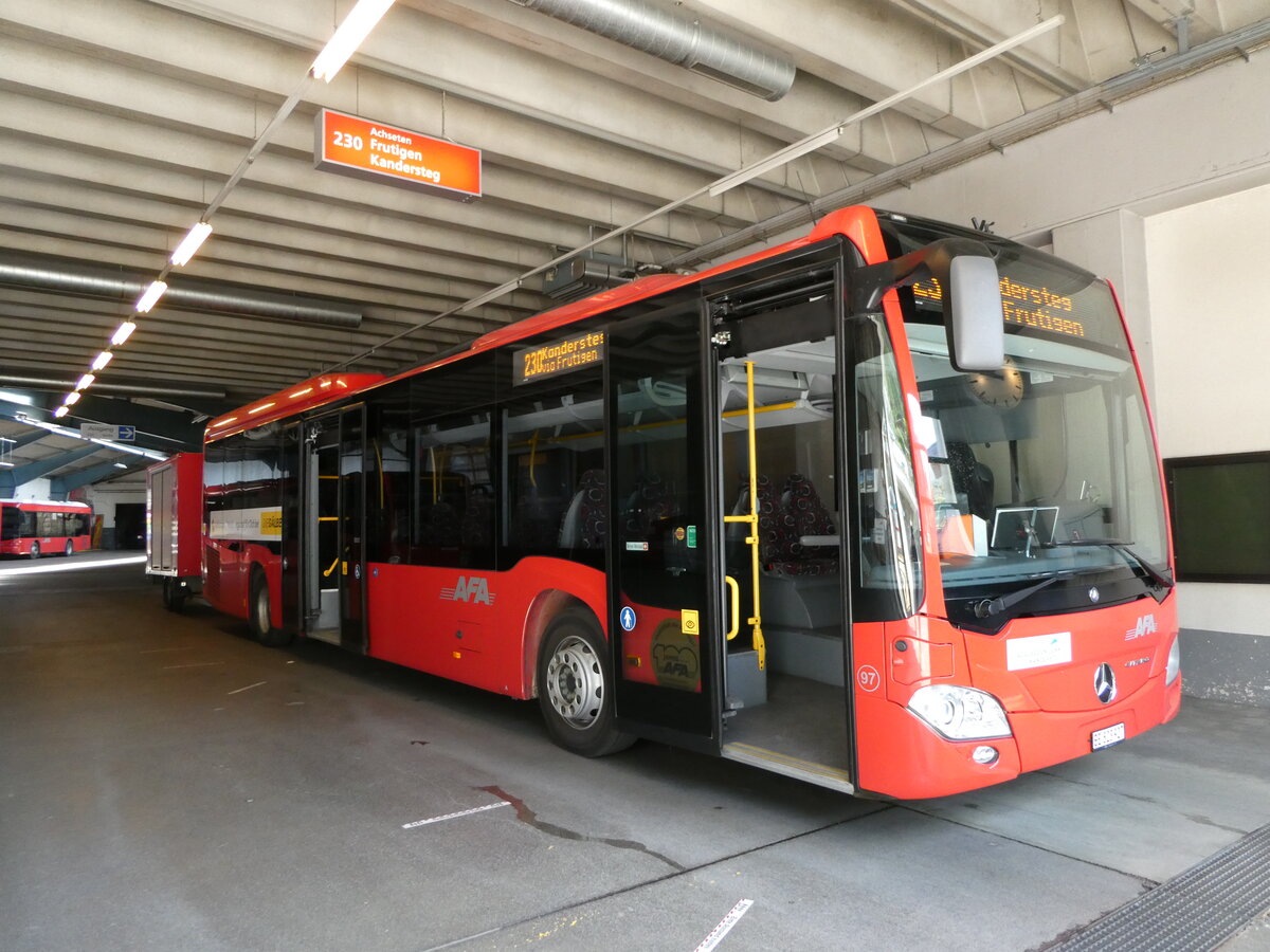 (237'307) - AFA Adelboden - Nr. 97/BE 823'927 - Mercedes am 19. Juni 2022 in Adelboden, Busstation