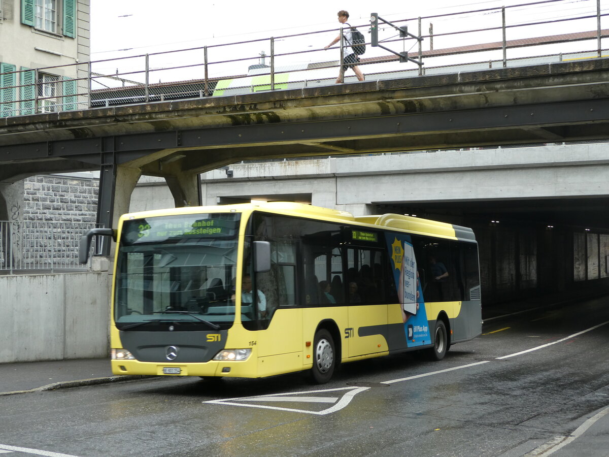 (237'421) - STI Thun - Nr. 154/BE 801'154 - Mercedes am 24. Juni 2022 in Thun, Frutigenstrasse