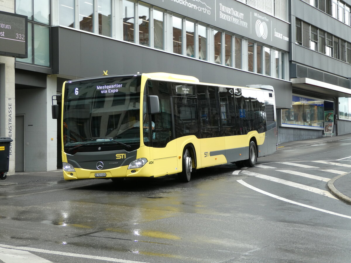 (237'424) - STI Thun - Nr. 404/BE 523'404 - Mercedes am 24. Juni 2022 in Thun, Rampenstrasse