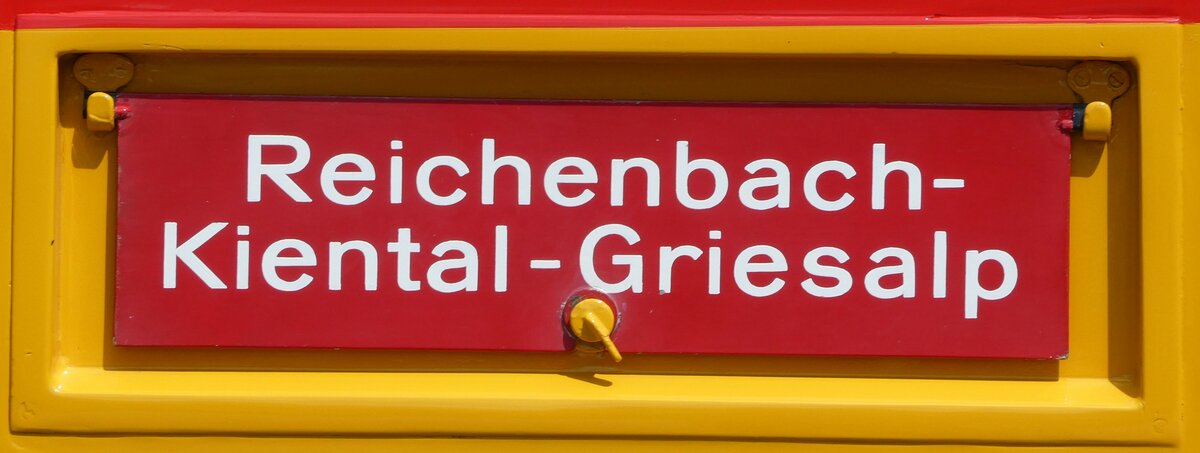 (237'587) - Routentafel - Reichenbach-Kiental-Griesalp - am 26. Juni 2022 in Mlenen, Kanderarena