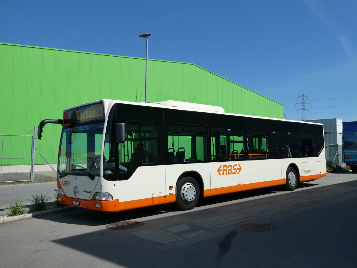 (237'843) - RBS Worblaufen - Nr. 2/BE 366'002 - Mercedes am 3. Juli 2022 in Kerzers, Interbus