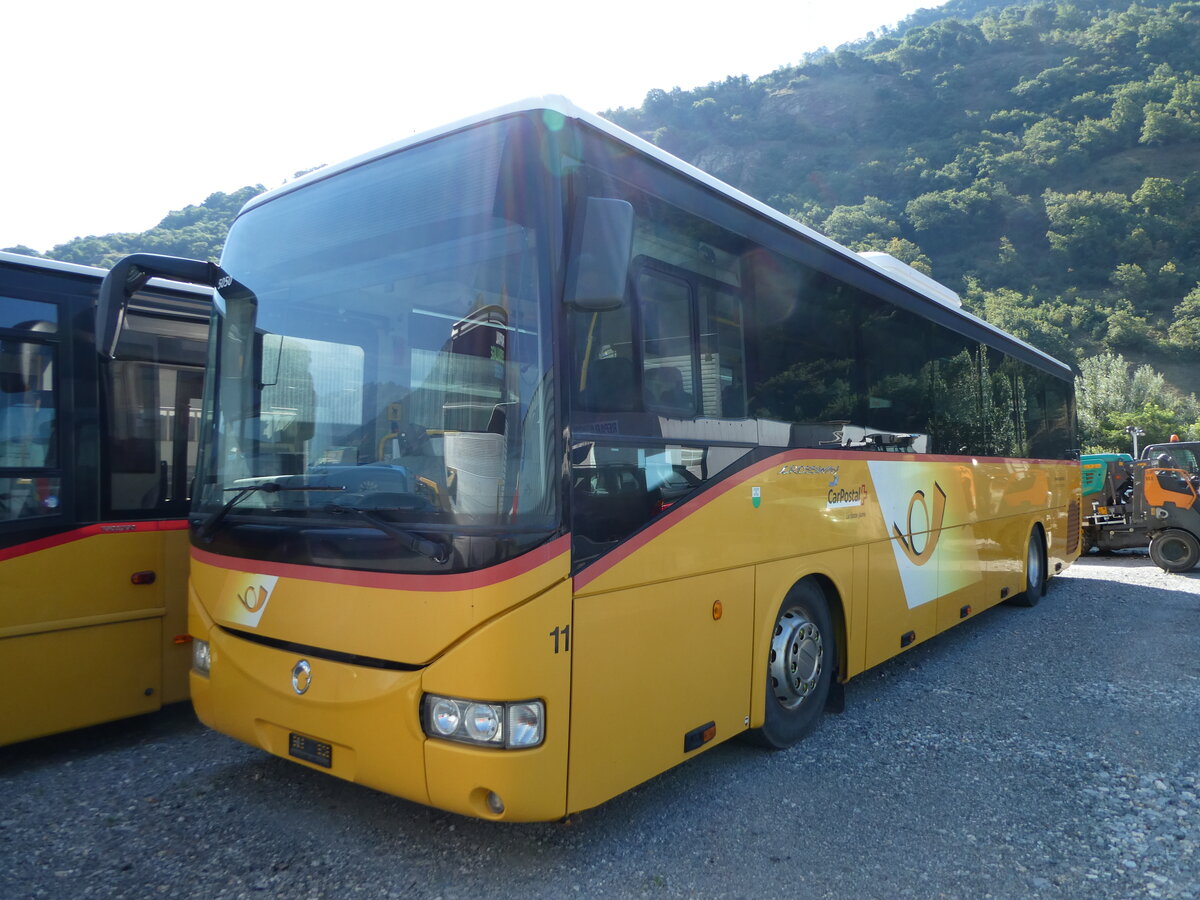 (238'075) - MOB Montreux - Nr. 11 - Irisbus am 16. Juli 2022 in Saxon, Garage Visa