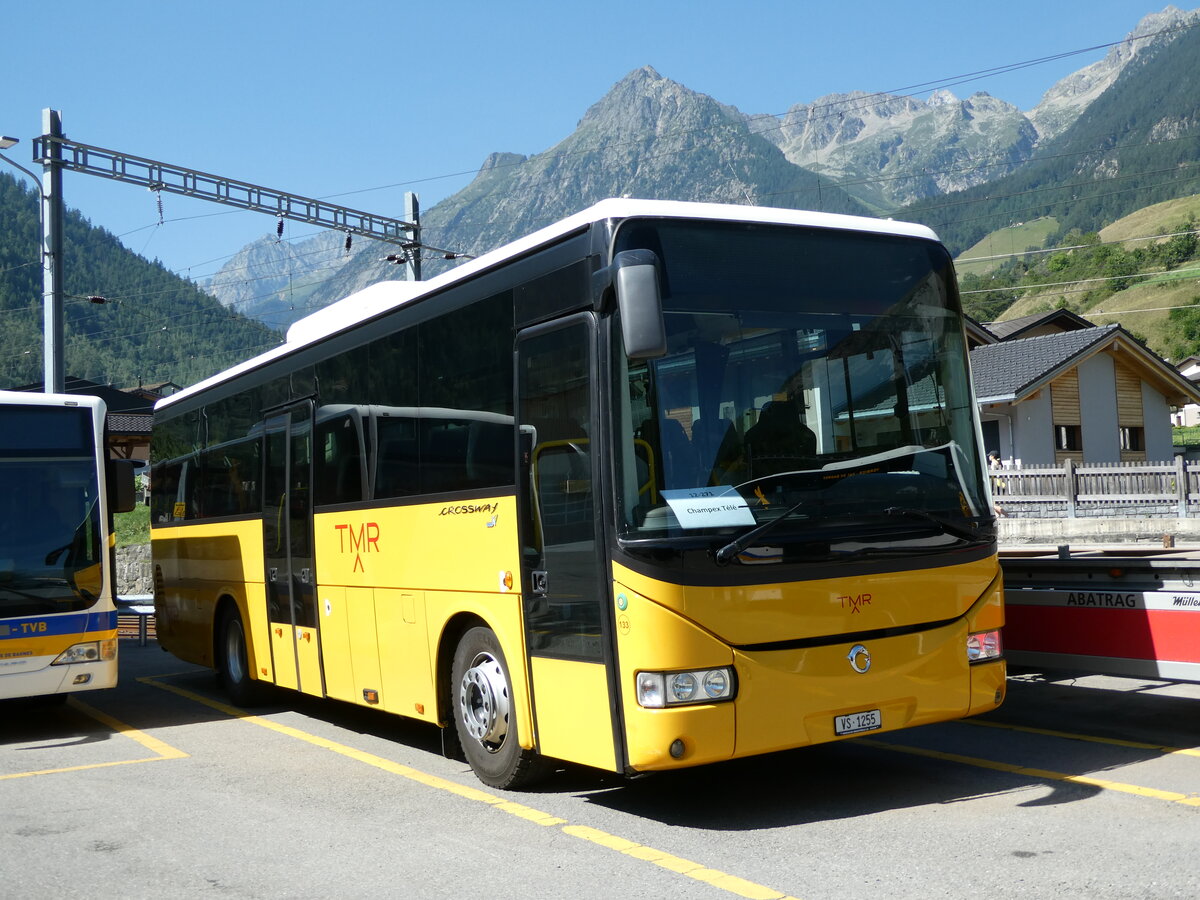 (238'090) - TMR Martigny - Nr. 133/VS 1255 - Irisbus am 16. Juli 2022 in Orsires, Garage