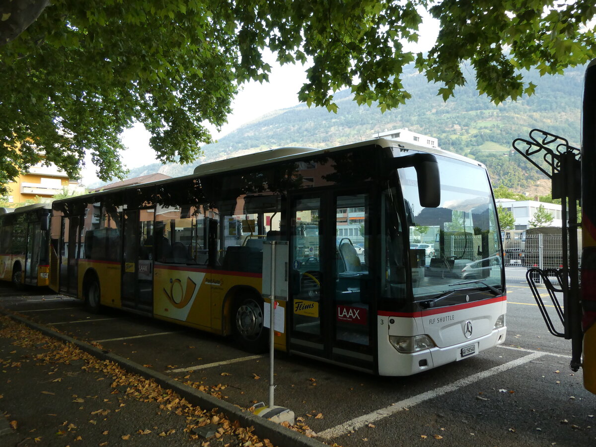 (238'358) - PostAuto Graubnden - Nr. 3/GR 150'540 - Mercedes (ex PostAuto Nordschweiz) am 24. Juli 2022 in Brig, Garage