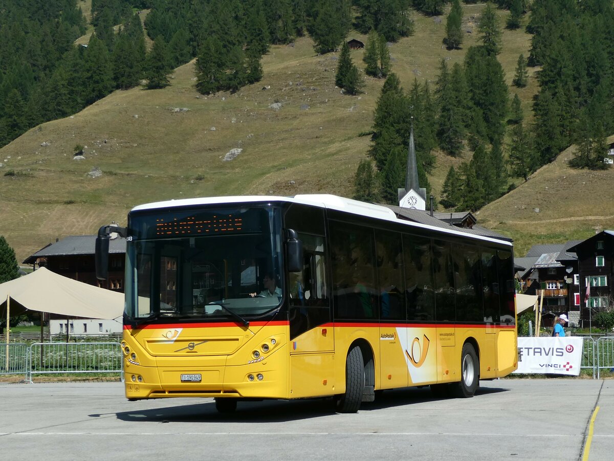 (238'385) - Marchetti, Airolo - TI 190'949 - Volvo am 24. Juli 2022 in Ulrichen, PostAuto-Terminal