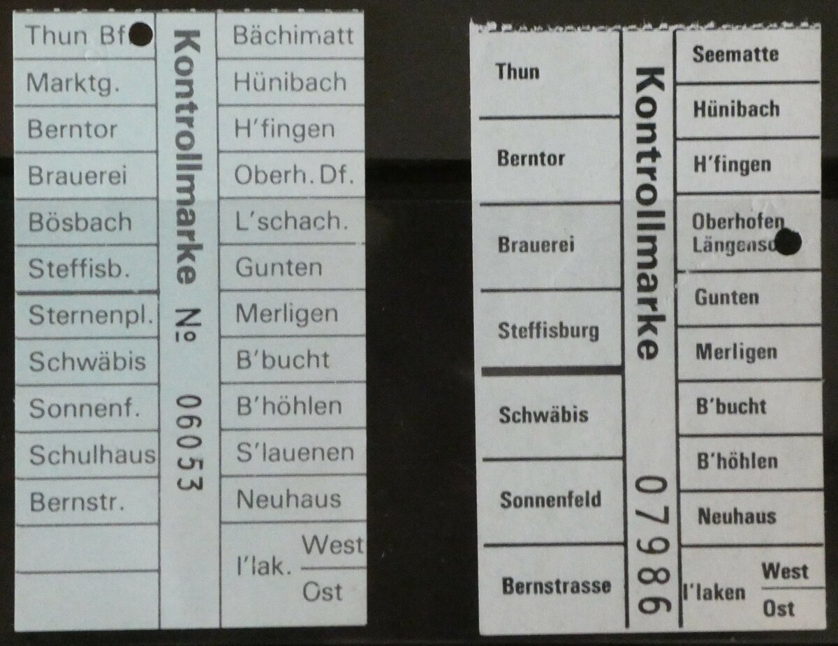 (238'454) - STI-Einzelbillette am 25. Juli 2022 in Thun