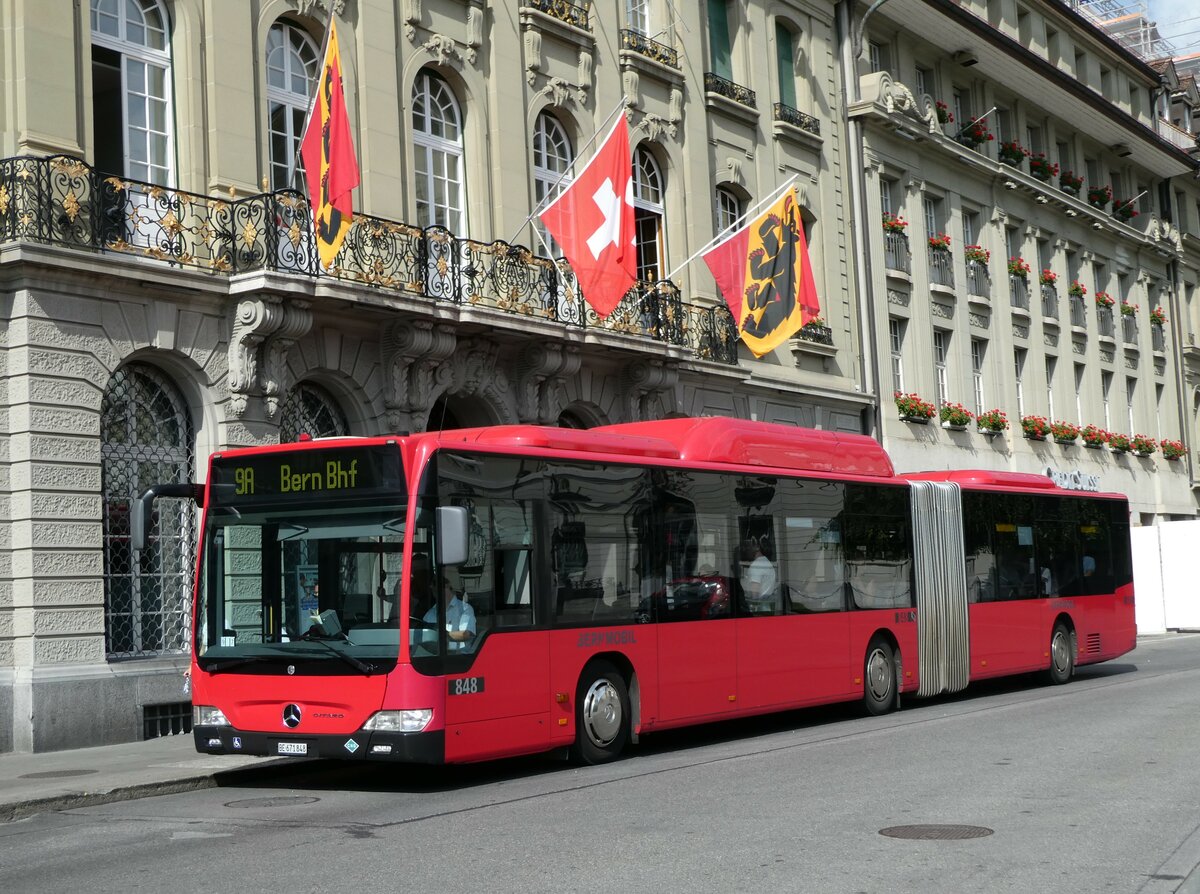 (238'522) - Bernmobil, Bern - Nr. 848/BE 671'848 - Mercedes am 28. Juli 2022 in Bern, Bundesplatz