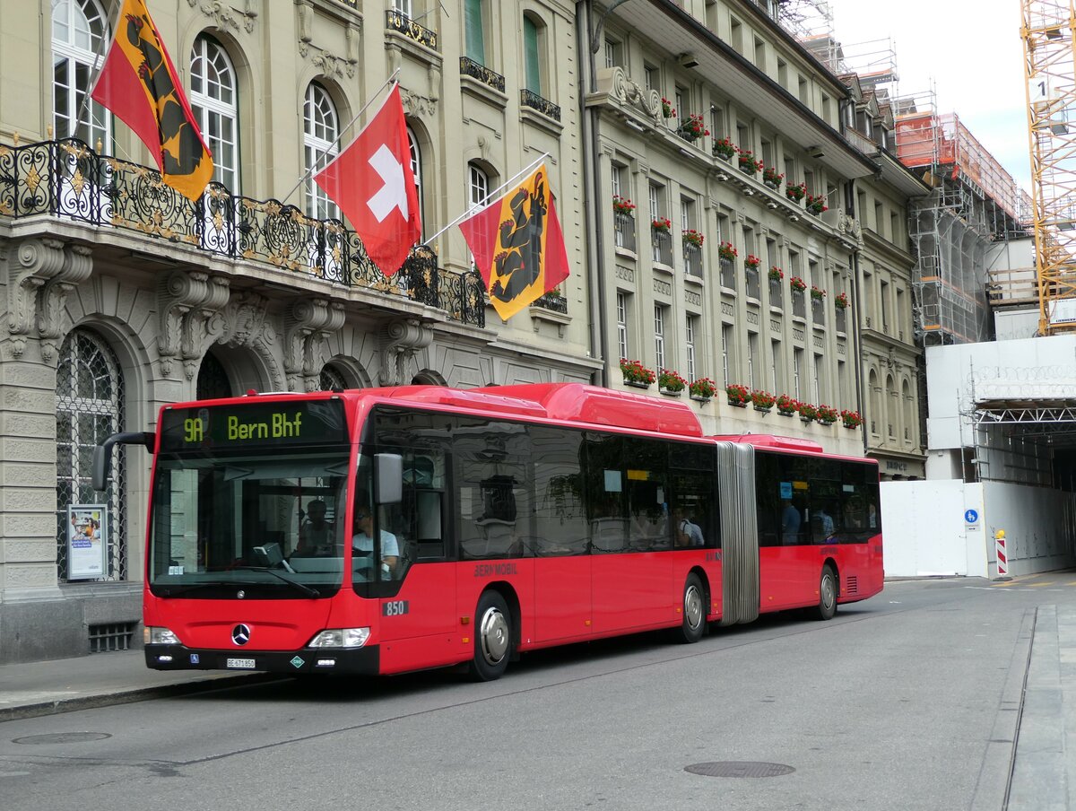 (238'537) - Bernmobil, Bern - Nr. 850/BE 671'850 - Mercedes am 28. Juli 2022 in Bern, Bundesplatz