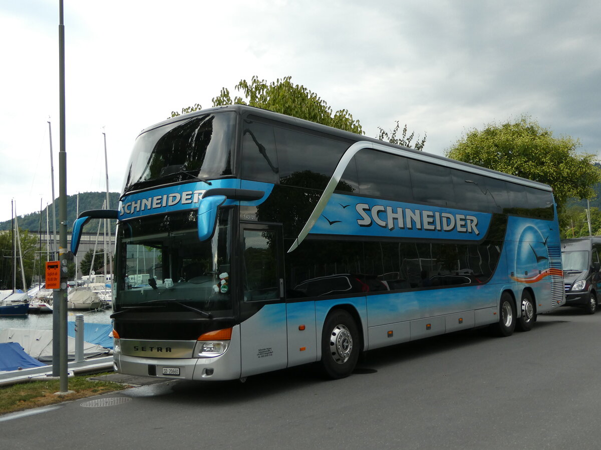 (238'556) - Schneider, Langendorf - SO 20'660 - Setra am 29. Juli 2022 in Thun, Strandbad
