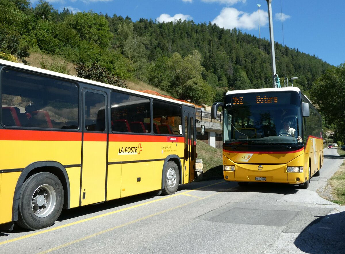 (238'666) - Buchard, Leytron - Nr. 250/VS 243'998 - Irisbus am 31. Juli 2022 in Fortunau, Route du Rawil