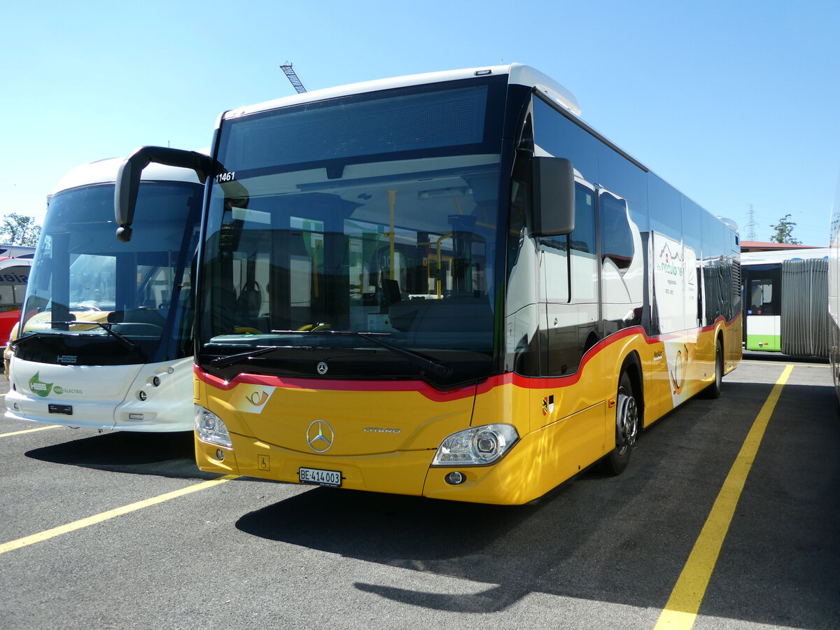 (238'743) - PostAuto Bern - Nr. 3/BE 414'003 - Mercedes am 1. August 2022 in Kerzers, Interbus