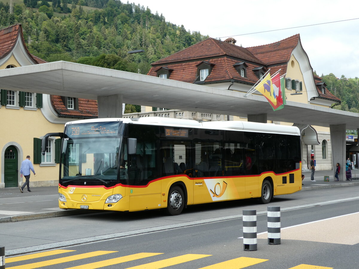 (239'123) - PostAuto Ostschweiz - SG 445'304 - Mercedes am 20. August 2022 beim Bahnhof Wattwil