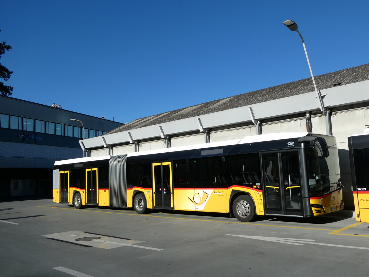 (240'067) - PostAuto Bern - Nr. 11'455/BE 603'455 - Solaris am 11. September 2022 in Bern, Postautostation