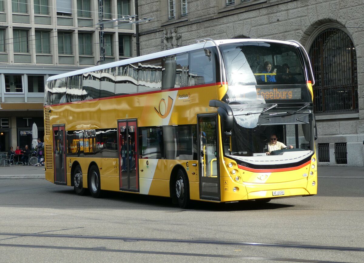 (240'995) - PostAuto Ostschweiz - AR 45'268 - Alexander Dennis am 11. Oktober 2022 beim Bahnhof St. Gallen