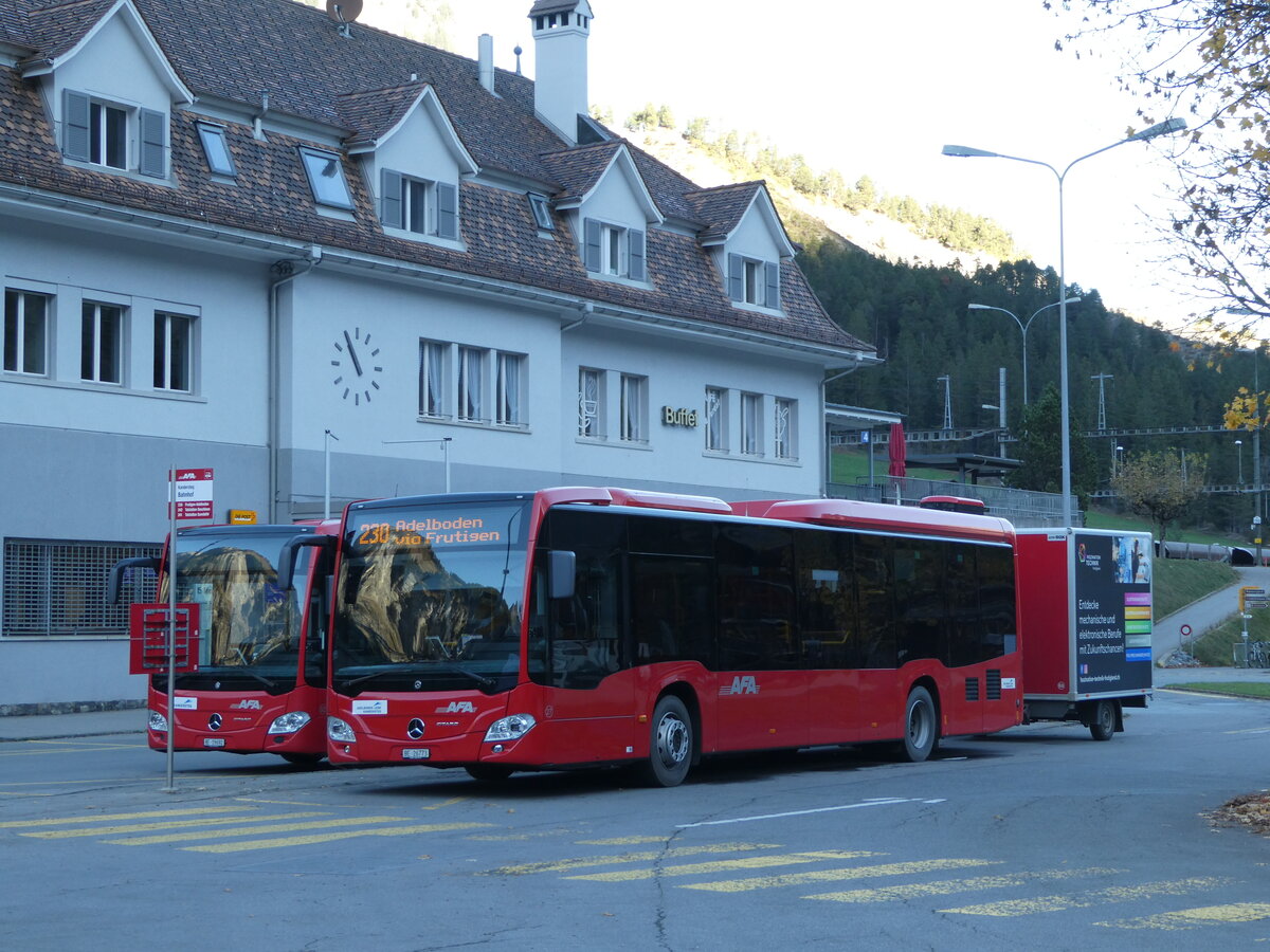 (241'856) - AFA Adelboden - Nr. 27/BE 26'773 - Mercedes am 27. Oktober 2022 beim Bahnhof Kandersteg