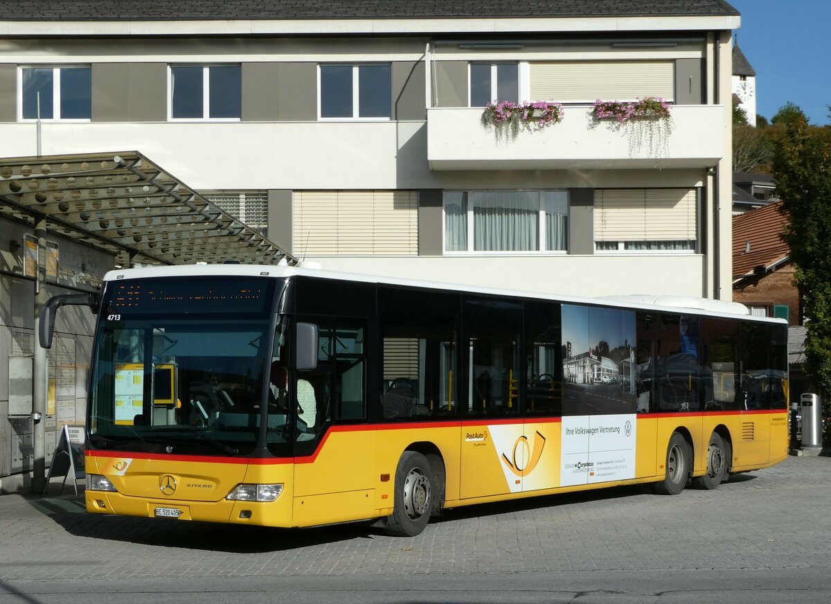 (241'895) - Engeloch, Riggisberg - Nr. 12/BE 520'405 - Mercedes (ex PostAuto Bern) am 28. Oktober 2022 in Riggisberg, Post