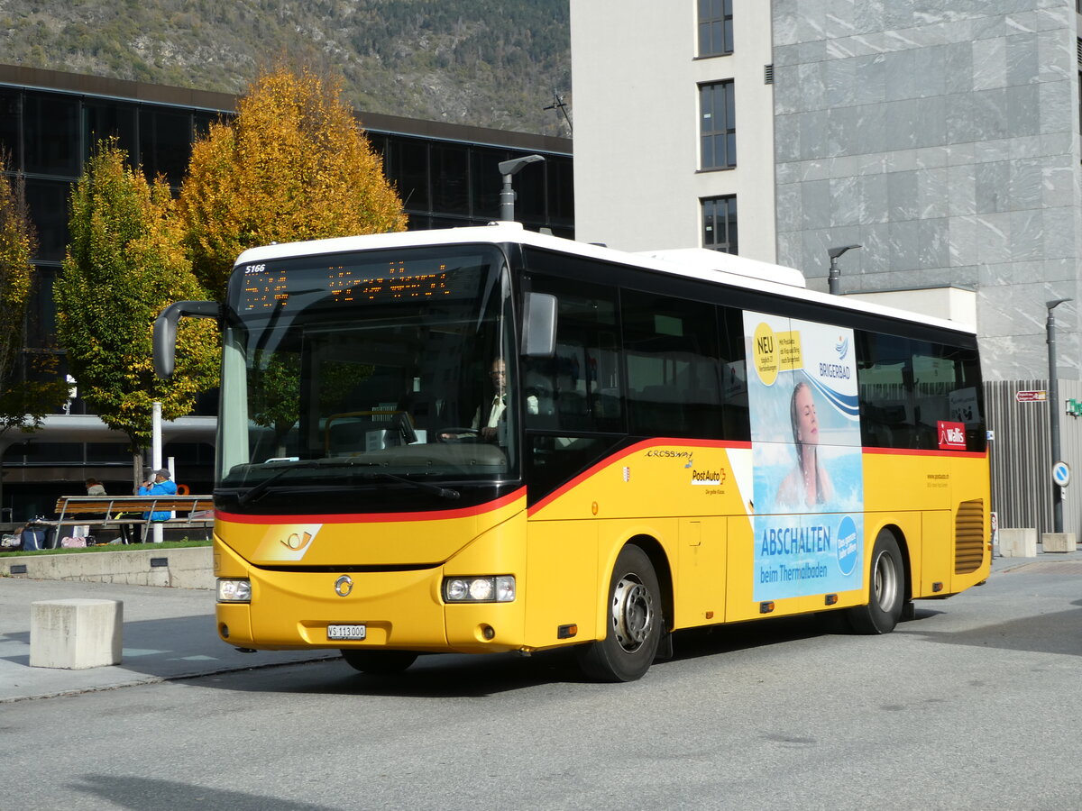 (241'991) - BUS-trans, Visp - VS 113'000 - Irisbus am 30. Oktober 2022 beim Bahnhof Visp