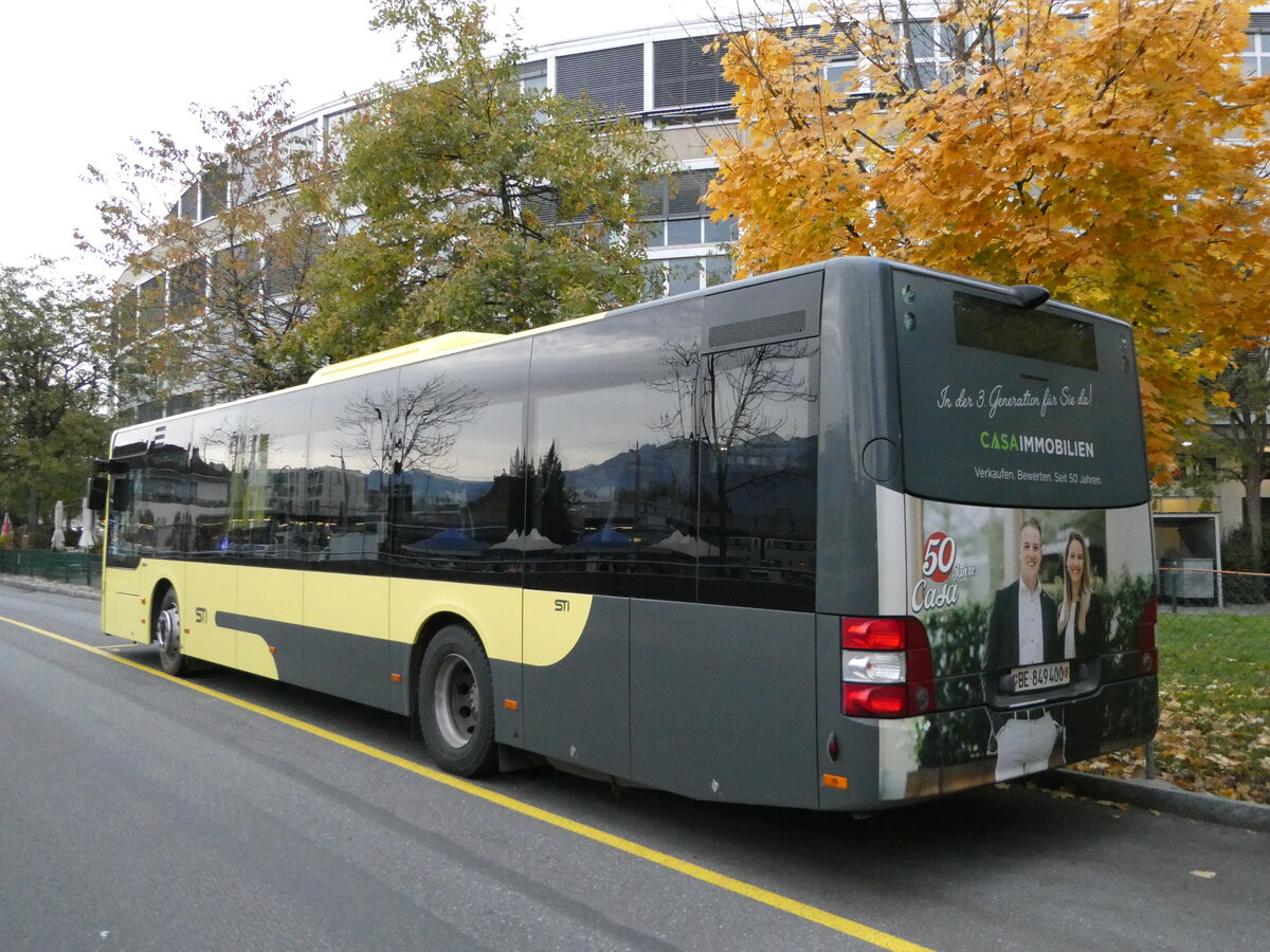 (242'581) - STI Thun - Nr. 400/BE 849'400 - MAN am 12. November 2022 bei der Schifflndte Thun