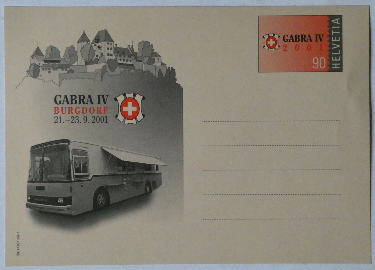 (242'677) - Die Post-Postkarten von 2001 am 14. November 2022 in Thun
