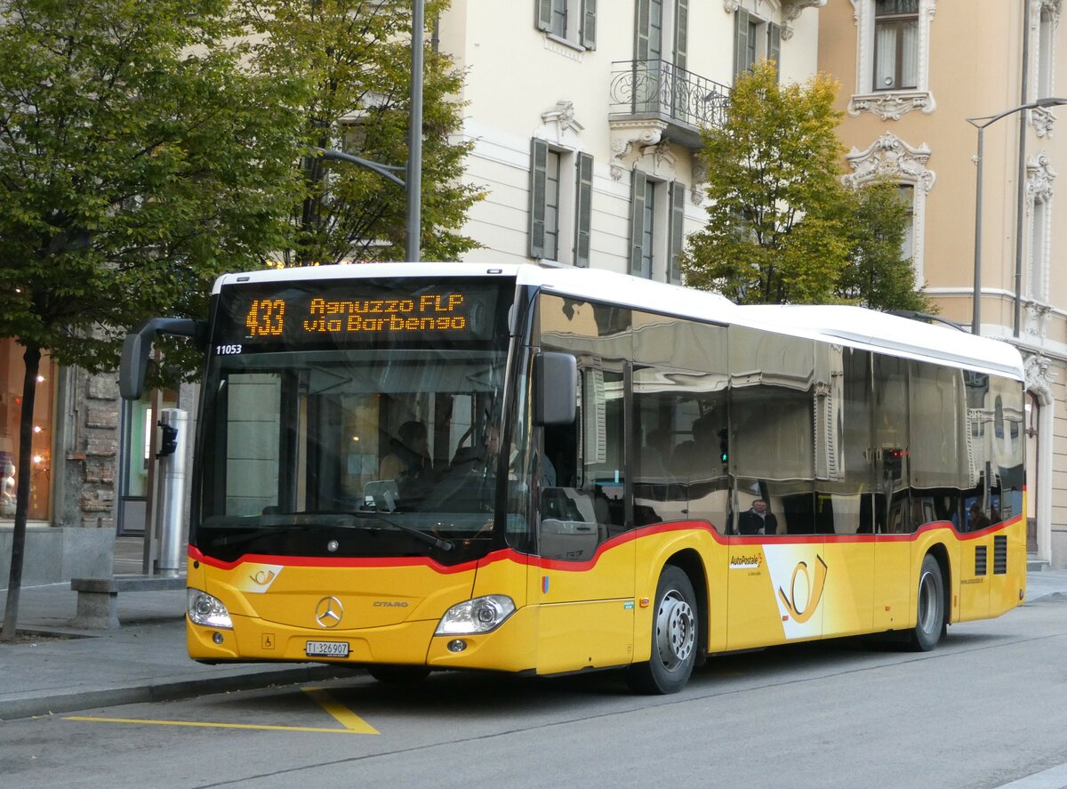 (242'835) - AutoPostale Ticino - Nr. 557/TI 326'907 - Mercedes am 16. November 2022 in Lugano, Centro