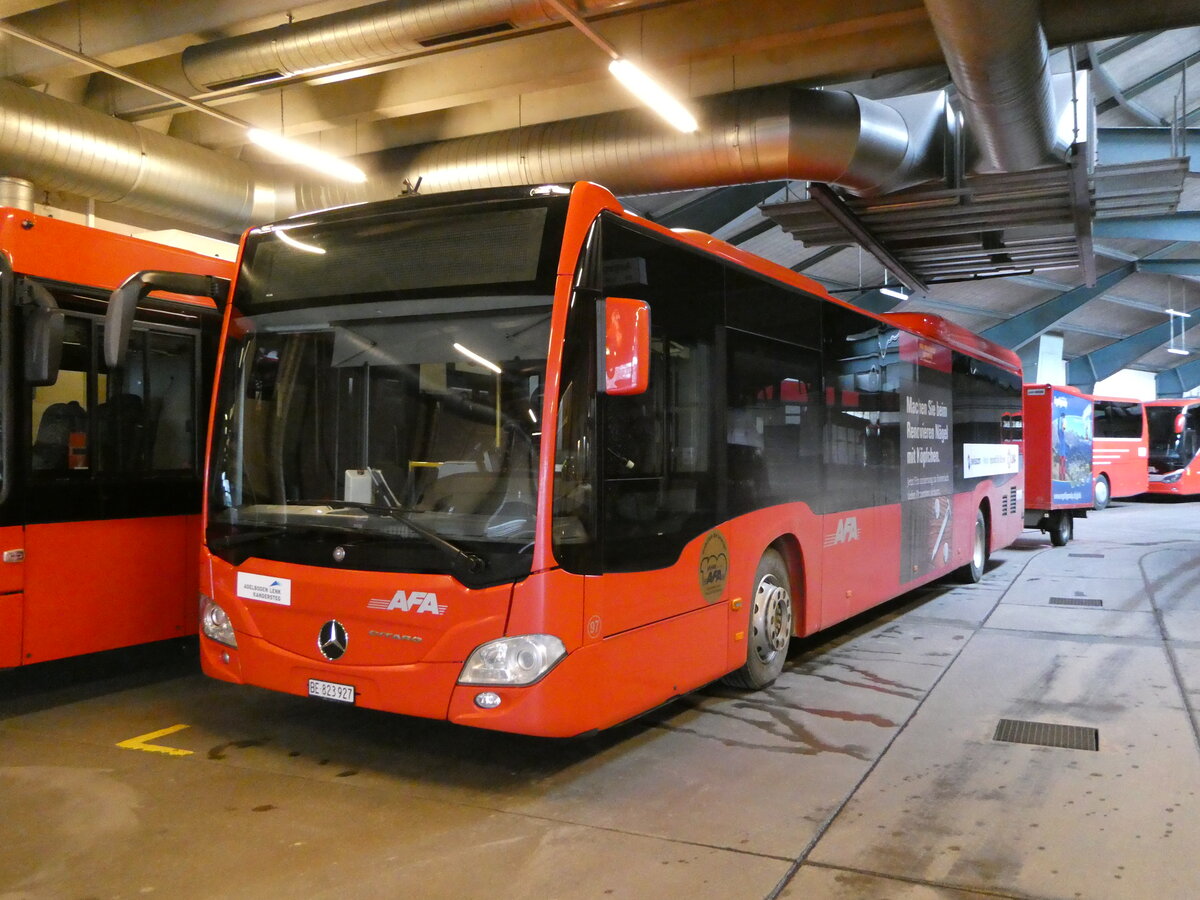 (243'336) - AFA Adelboden - Nr. 97/BE 823'927 - Mercedes am 30. November 2022 in Adelboden, Busstation