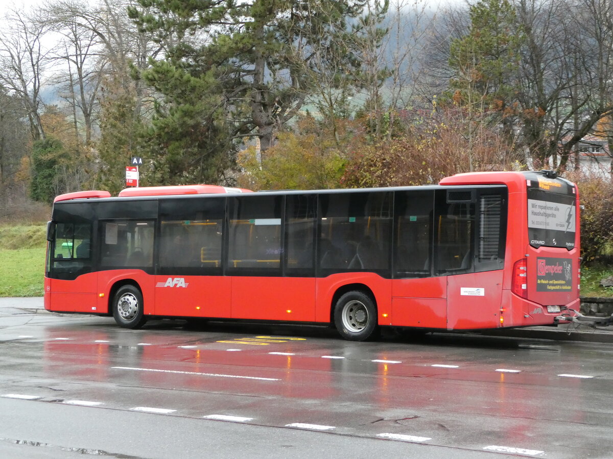 (243'343) - AFA Adelboden - Nr. 94/BE 26'974 - Mercedes am 30. November 2022 beim Bahnhof Frutigen