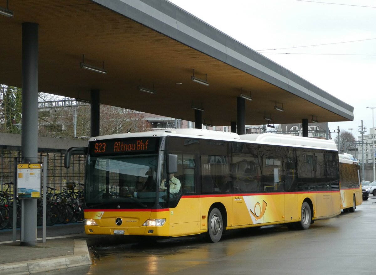 (244'095) - Rattin, Neuhausen - TG 209'553 - Mercedes (ex Harz, D-Saarbrcken; ex PostAuto Bern; ex AVG Meiringen Nr. 71) am 21. Dezember 2022 beim Bahnhof Kreuzlingen