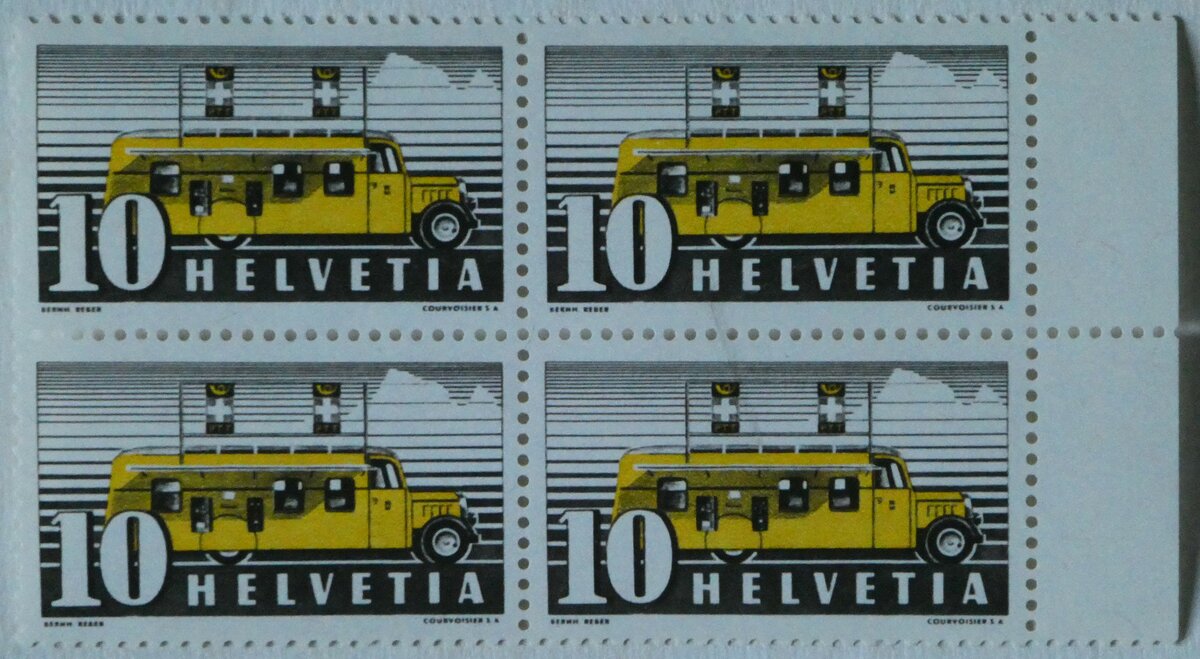 (244'879) - Briefmarken von 1941 fr das Automobil-Postbro am 9. Januar 2023 in Thun