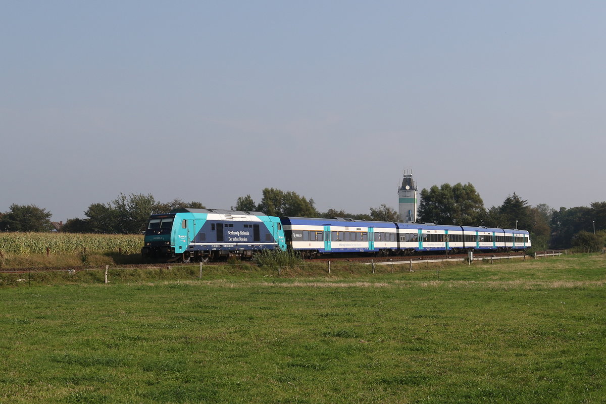 245 209 war am 28. August 2019 bei Risum-Lindholm in Richtung Nieb�ll unterwegs.