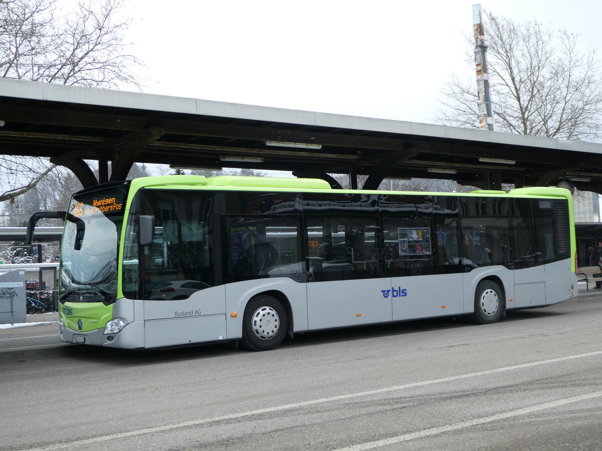 (245'233) - Busland, Burgdorf - Nr. 125/BE 869'125 - Mercedes am 21. Januar 2023 beim Bahnhof Burgdorf
