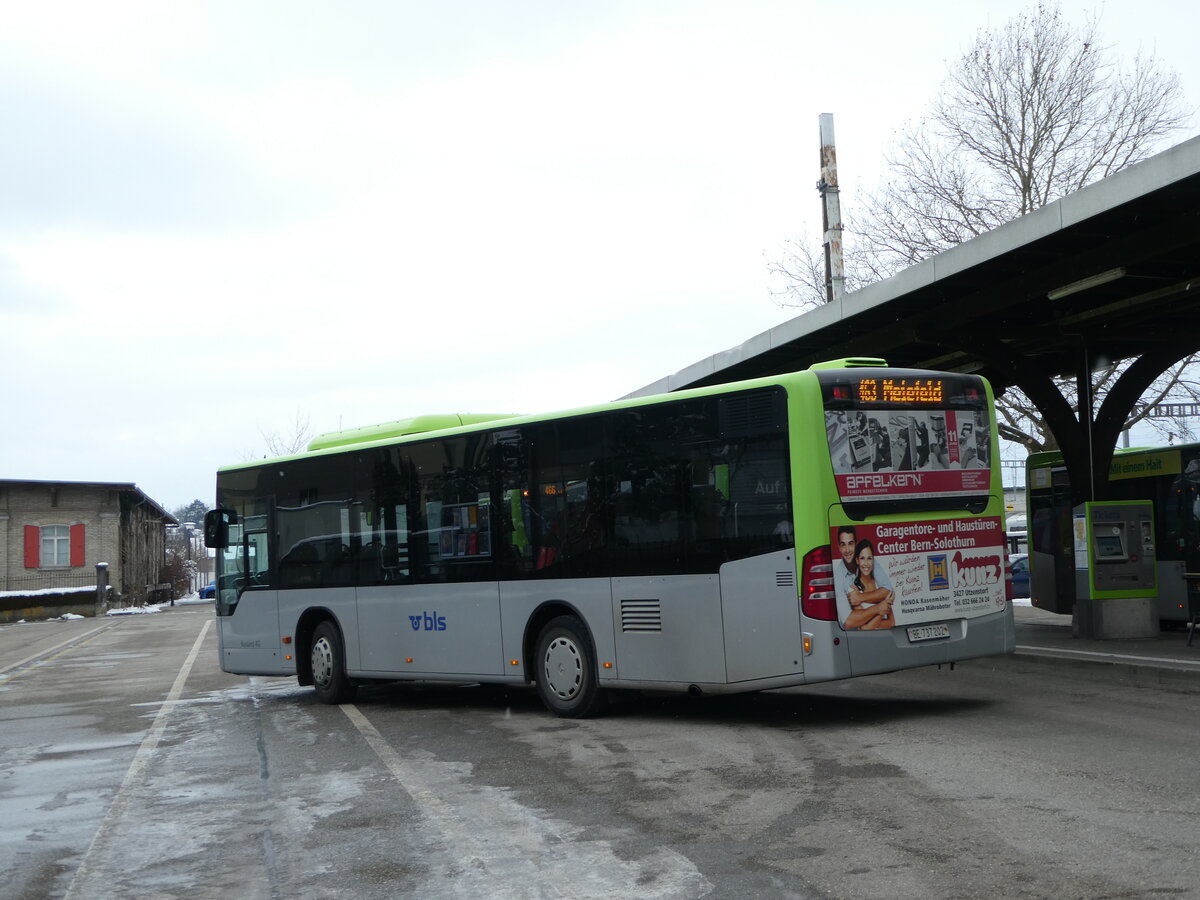 (245'240) - Busland, Burgdorf - Nr. 202/BE 737'202 - Mercedes am 21. Januar 2023 beim Bahnhof Burgdorf
