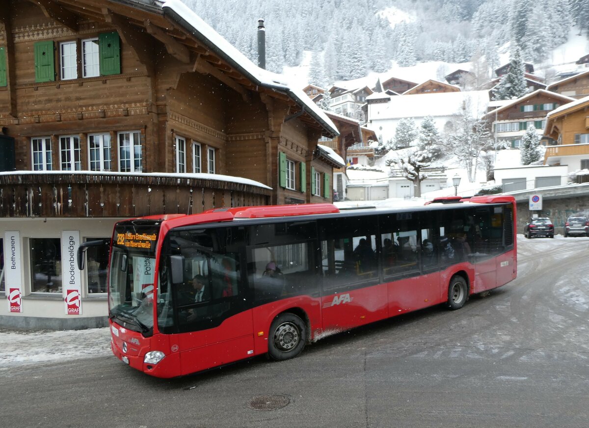 (245'253) - AFA Adelboden - Nr. 94/BE 26'974 - Mercedes am 22. Januar 2023 in Adelboden, Busstation