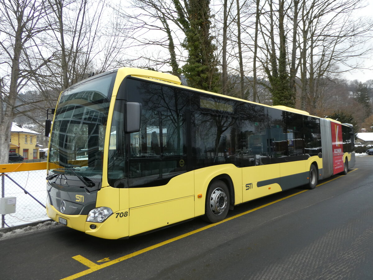 (245'441) - STI Thun - Nr. 708/BE 865'708 - Mercedes am 28. Januar 2023 bei der Schifflndte Thun