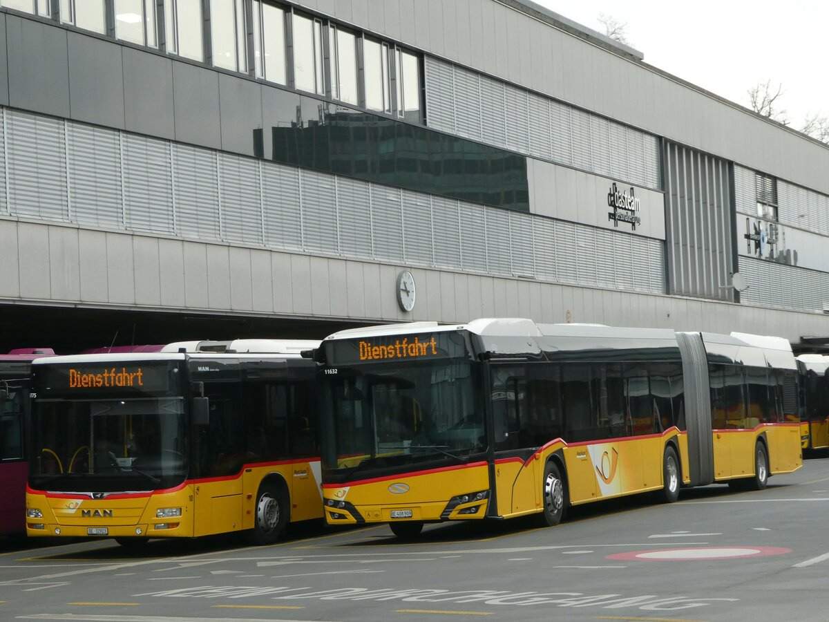 (245'454) - PostAuto Bern - Nr. 11'632/BE 408'909/PID 11'632 - Solaris am 28. Januar 2023 in Bern, Postautostation
