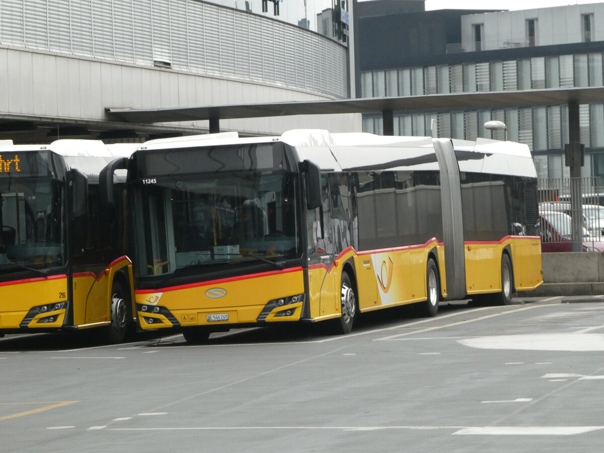 (245'458) - PostAuto Bern - Nr. 11'245/BE 546'245/PID 11'245 - Solaris am 28. Januar 2023 in Bern, Postautostation