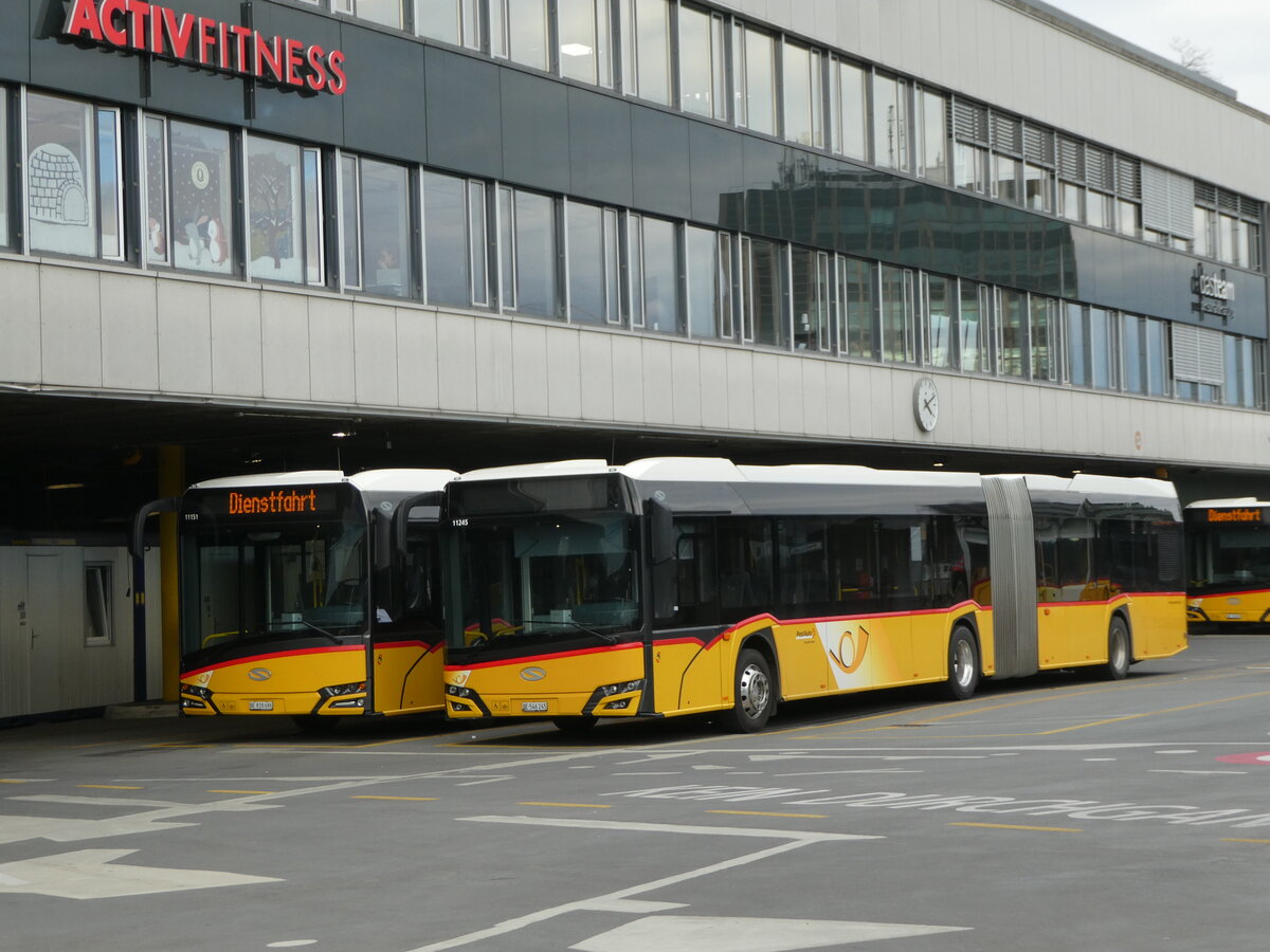 (245'696) - PostAuto Bern - Nr. 11'245/BE 546'245/PID 11'245 - Solaris am 2. Februar 2023 in Bern, Postautostation