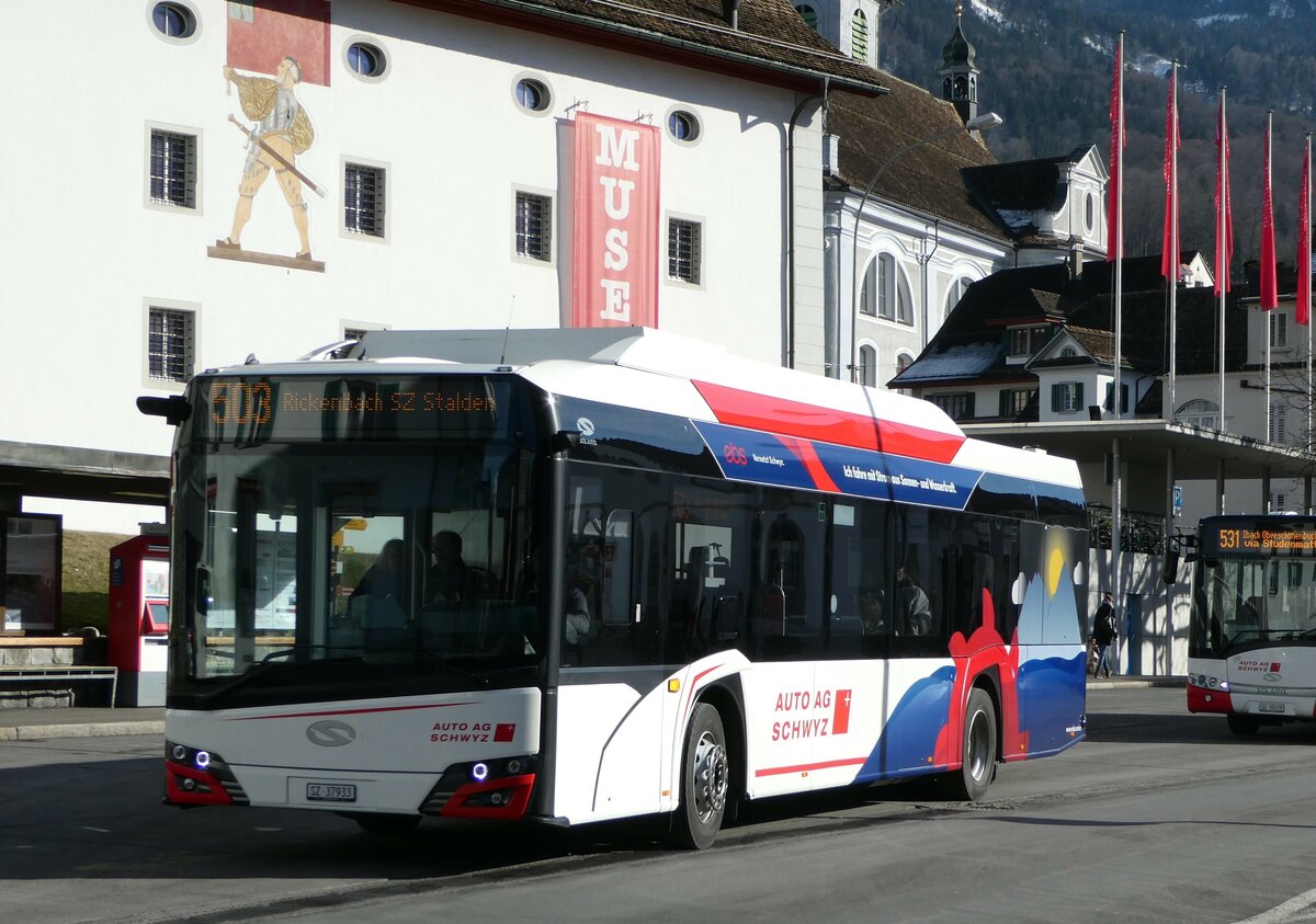 (245'715) - AAGS Schwyz - Nr. 33/SZ 37'933 - Solaris am 3. Februar 2023 in Schwyz, Zentrum