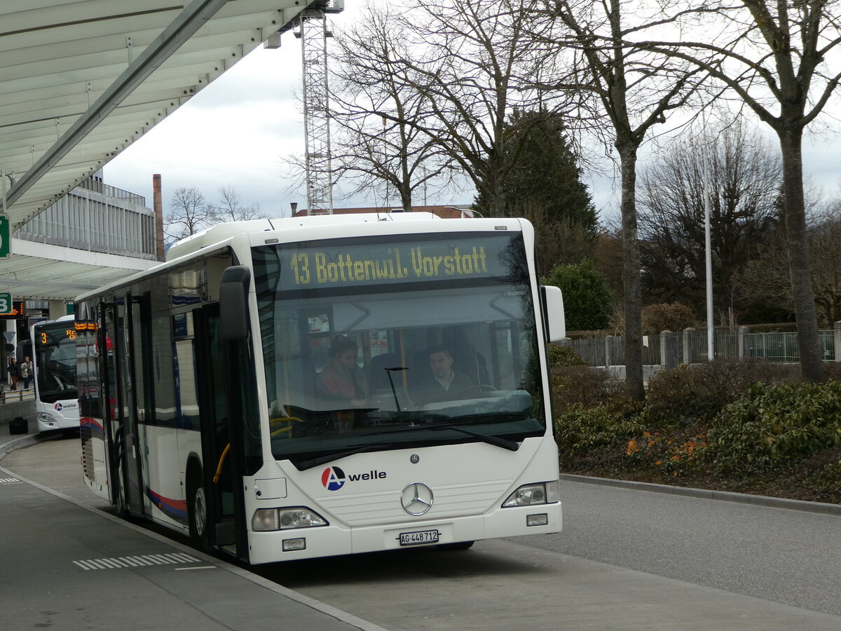 (245'759) - Limmat Bus, Dietikon - AG 448'712 - Mercedes (ex BDWM Bremgarten) am 3. Februar 2023 beim Bahnhof Zofingen