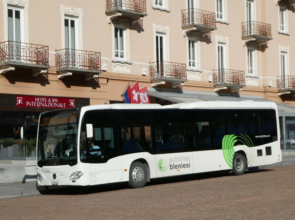(245'913) - ABl Biasca - Nr. 24/TI 231'024 - Mercedes am 7. Februar 2023 beim Bahnhof Bellinzona