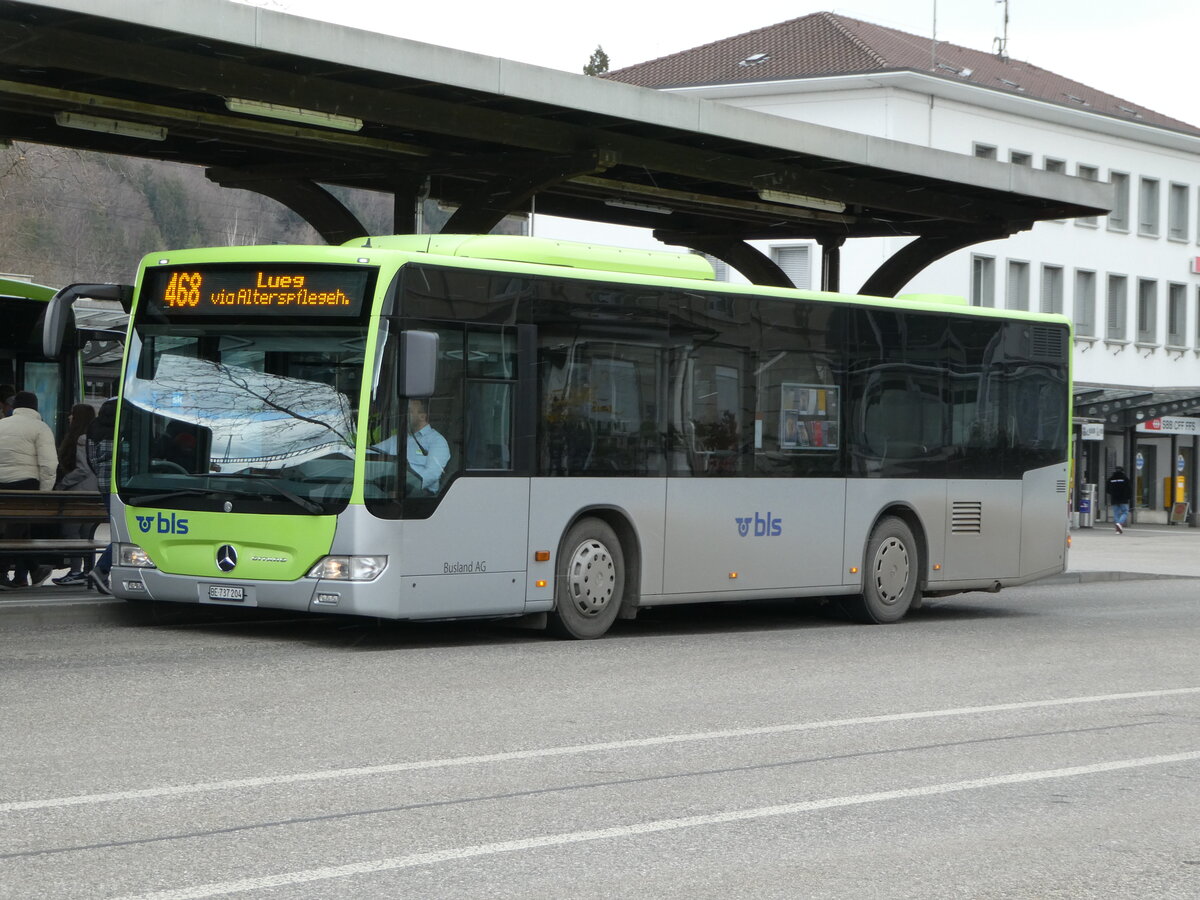 (246'652) - Busland, Burgdorf - Nr. 204/BE 737'204 - Mercedes am 26. Februar 2023 beim Bahnhof Burgdorf