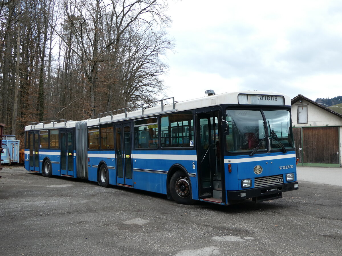 (246'656) - Krauer, Kehrsatz - Volvo/R&J (ex VBL Luzern Nr. 111) am 26. Februar 2023 in Oberburg, Ziegelgut