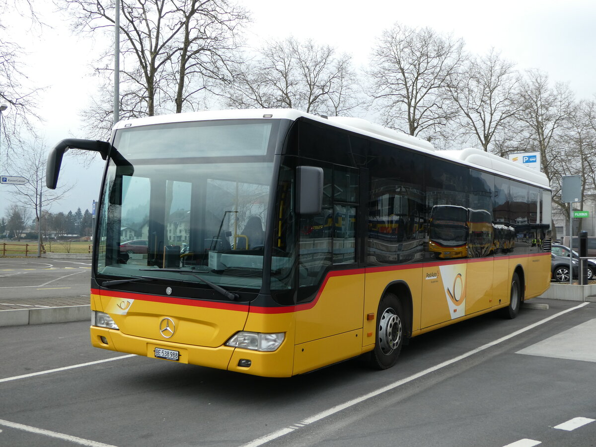 (246'779) - PostAuto Bern - BE 538'988/PID 5417 - Mercedes (ex BE 637'781) am 2. Mrz 2023 beim Bahnhof Interlaken Ost