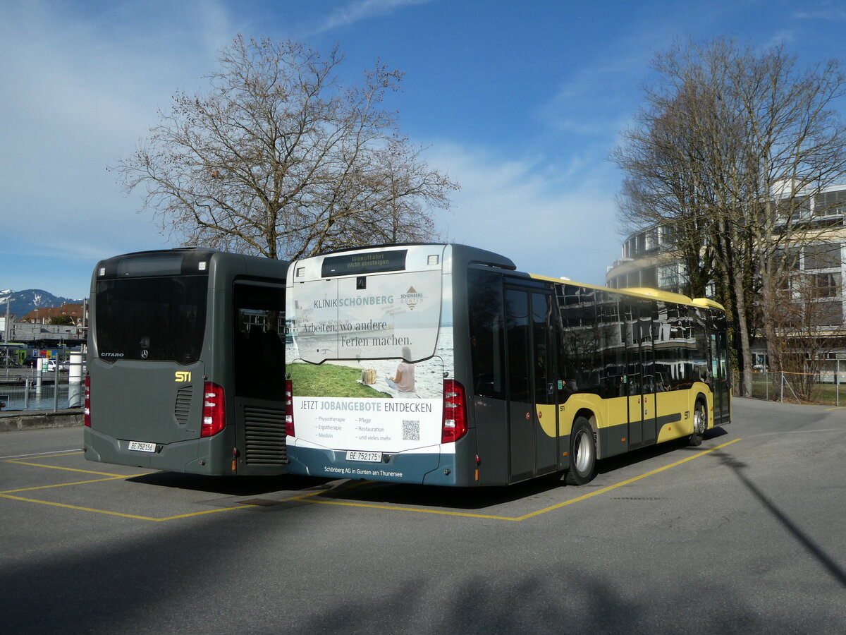 (247'220) - STI Thun - Nr. 175/BE 752'175 - Mercedes am 16. Mrz 2023 bei der Schifflndte Thun