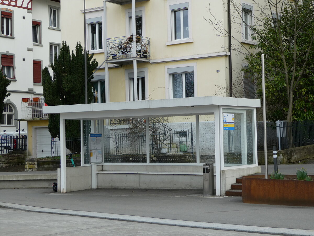 (247'541) - RTB/PostAuto-Haltestelle am 21. Mrz 2023 beim Hauptbahnhof Rorschach
