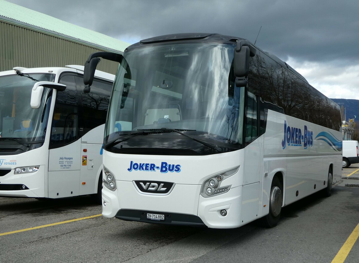 (247'685) - Joker-Bus, Zrich - ZH 714'882 - VDL am 25. Mrz 2023 in Yverdon, Patinoire