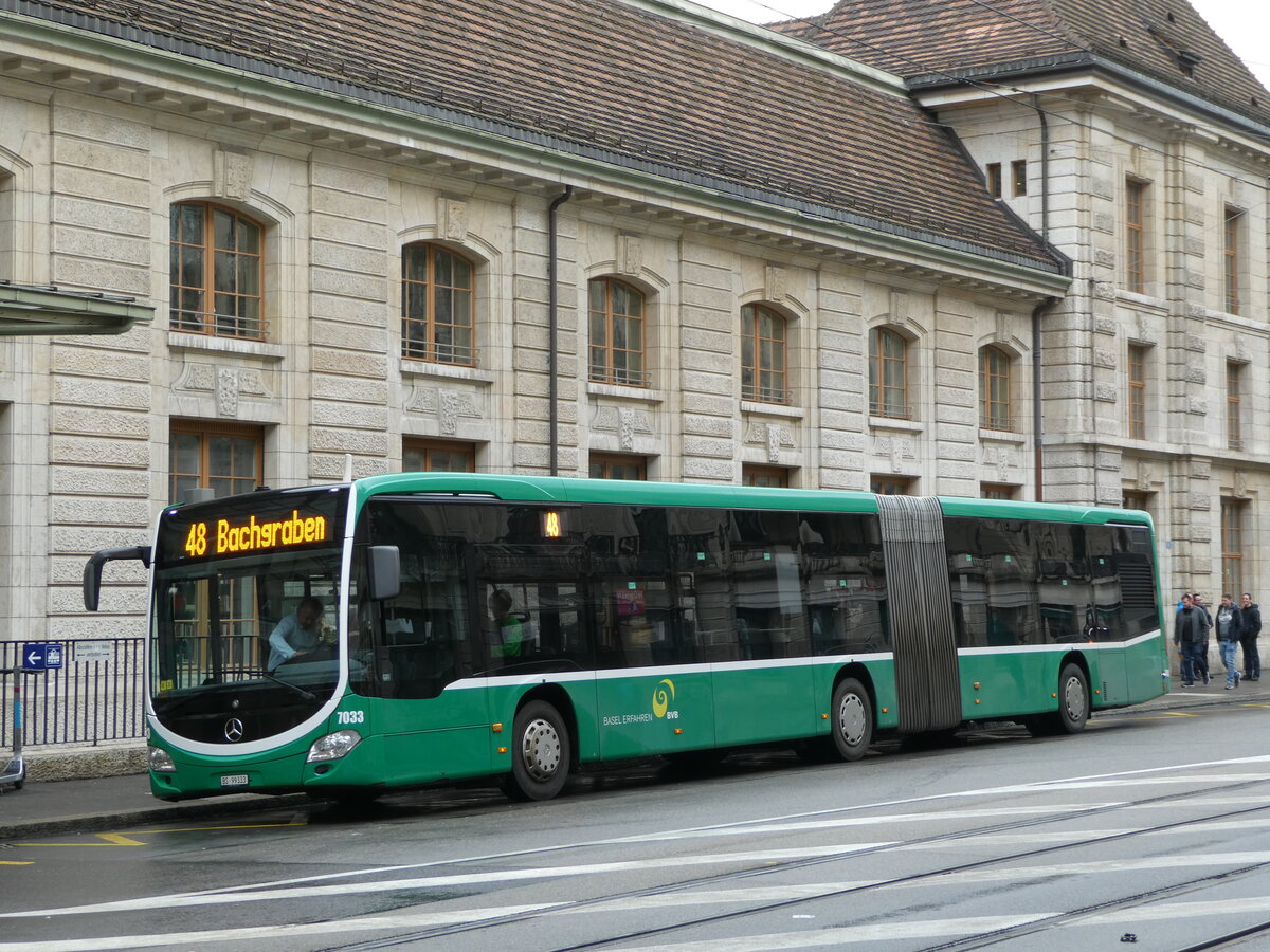(247'870) - BVB Basel - Nr. 7033/BS 99'333 - Mercedes am 30. Mrz 2023 beim Bahnhof Basel