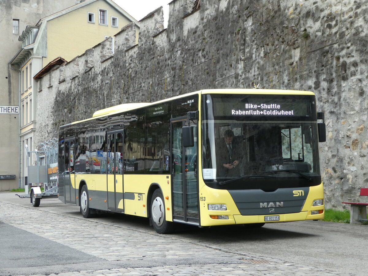 (247'934) - STI Thun - Nr. 153/BE 801'153 - MAN am 1. April 2023 in Thun, Berntorplatz