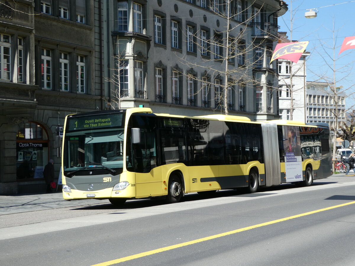 (248'027) - STI Thun - Nr. 169/BE 752'169 - Mercedes am 5. April 2023 in Thun, Bahnhofstrasse